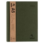 Diary Earthcare A5 1 Day To A Page 2023 Recycled Green