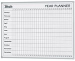 Quartet Planner Magnetic Qtyear0906 900X600 Aluminium Frame Undated