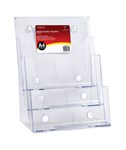 Esselte Brochure Holder Free Standing A4 3 Tier Clear