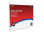 Esselte Sign Menu Holder 47585 A3 Landscape Wall Mount Clear