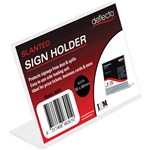 Esselte Sign Menu Holder 47570 Business Card Slanted Desktop Clear