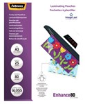 Fellowes Laminating Pouches 53964 A3 Gloss 80 Micron 50