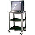 Tuffy Utility Trolley 3 Shelves 86cm Black