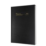 Collins Diary Financial 38M4 A5 Week to an Opening 2122 BLACK