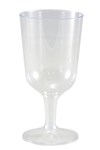 Capri Cup Plastic Wine Goblets 210ml 2 Piece Clear 10