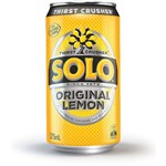 Solo Thirst Crusher Original Lemon Can 375Ml Box 24