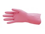 ProVal Tuff Pinks Silverlined Rubber Reusable Gloves Small