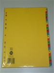 Marbig Dividers Manilla A4 AZ Tab Bright Colour