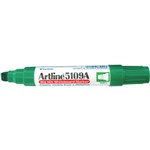 Artline 5109A Whiteboard Marker Big Nib Broad Chisel Point 10mm Green