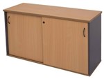 Rapid Worker Credenza 1200X450X725 Lockable BeechIronstone