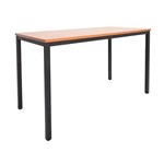Rapid Steel Drafting Table 1500X750X900 Black Frame Cherry