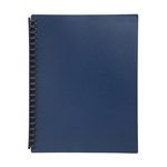 Marbig Display Book Refillable 40 Pocket A4 Blue