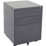 Rapid Mobile Pedestal Metal 2 Drawer1 File Lockable Graphite Ripple