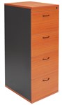 Rapid Filing Cabinet 4 Drawer Lockable CherryIronstone