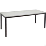 Rapid Meeting Table Steel Frame 1500Wx750Dx730Mm Black Legs GreyBlack