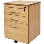 Rapid Span  Vibe Mobile Pedestal 2 Drawer1 File Lockable Beech