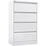 Rapid Lateral Filing Cabinet 4 Drawer White