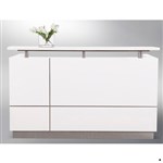 Reception Counter Hugo 1800 X 950 X 1150 White