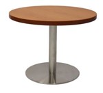 Rapid Round Coffee Table 600Mm Chrome Base 425H Cherry