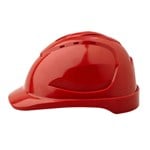 ProChoice V9 Hard Hat Vented Ratchet Harness RED