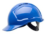 Force 360 Premium 6 Point Pinlock Harness Type 1 Hard Hat Vented Blue