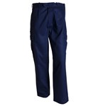 MenS Heavy Weight Cotton Drill Navy Trousers 112R