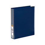 Binder Insert Clearview Ring A4 2D 38mm BLUE