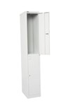 Rapid Go Locker 2 Tier 1830X305X455 Assembled White