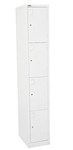 Rapid Go Locker 4 Tier 1830X305X455 Assembled White