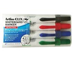 Artline 593 Clix Whiteboard Retractable Chisel Pack 4