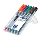 Staedtler Lumocolor Permanent Pen Fine 318WP6 Pack 6