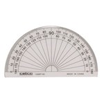 Celco Protractors 180 Degrees Half Circle 100mm Clear