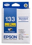 Epson 133 C13T133694 OEM Ink Cartridge Value Pack BCMY