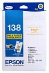 Epson 138 C13T138695 OEM Ink Cartridge BCMY Value Pack