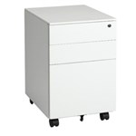 Montana Mobile Pedestal Metal 2 Drawer1 File Lockable White