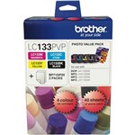 Brother LC133PVP OEM Ink Cartridge Photo Value Pack 600p